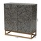 Baxton Studio Belenus Modern Bohemian Two-Tone Black and Grey Mother of Pearl and Gold Metal Storage Cabinet 240-13472-ZORO - alternate 6